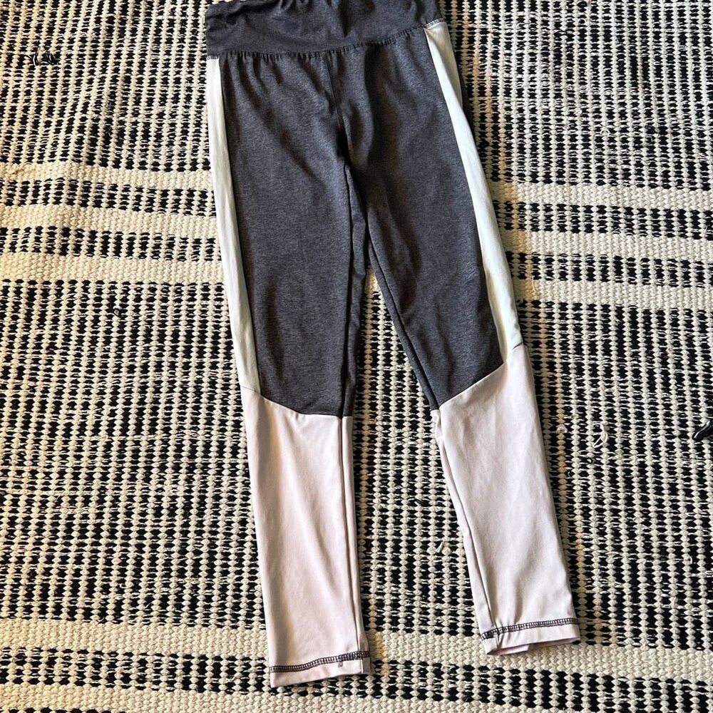 Gold nation performance size 8 gray and blush pink girls Athletic pants